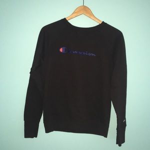 Champion black crewneck